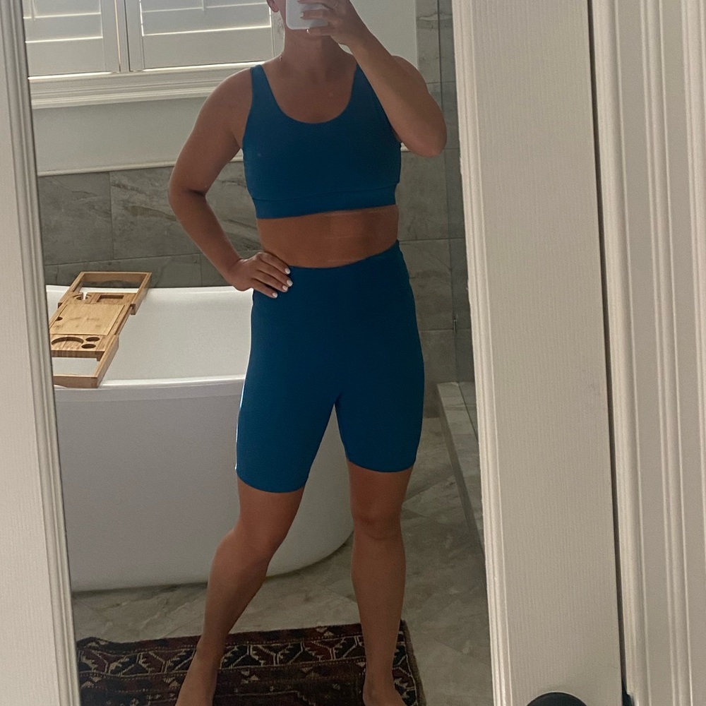 Outdoor voices Biker Short and Bra set